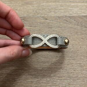 Leather Infinity Bracelet